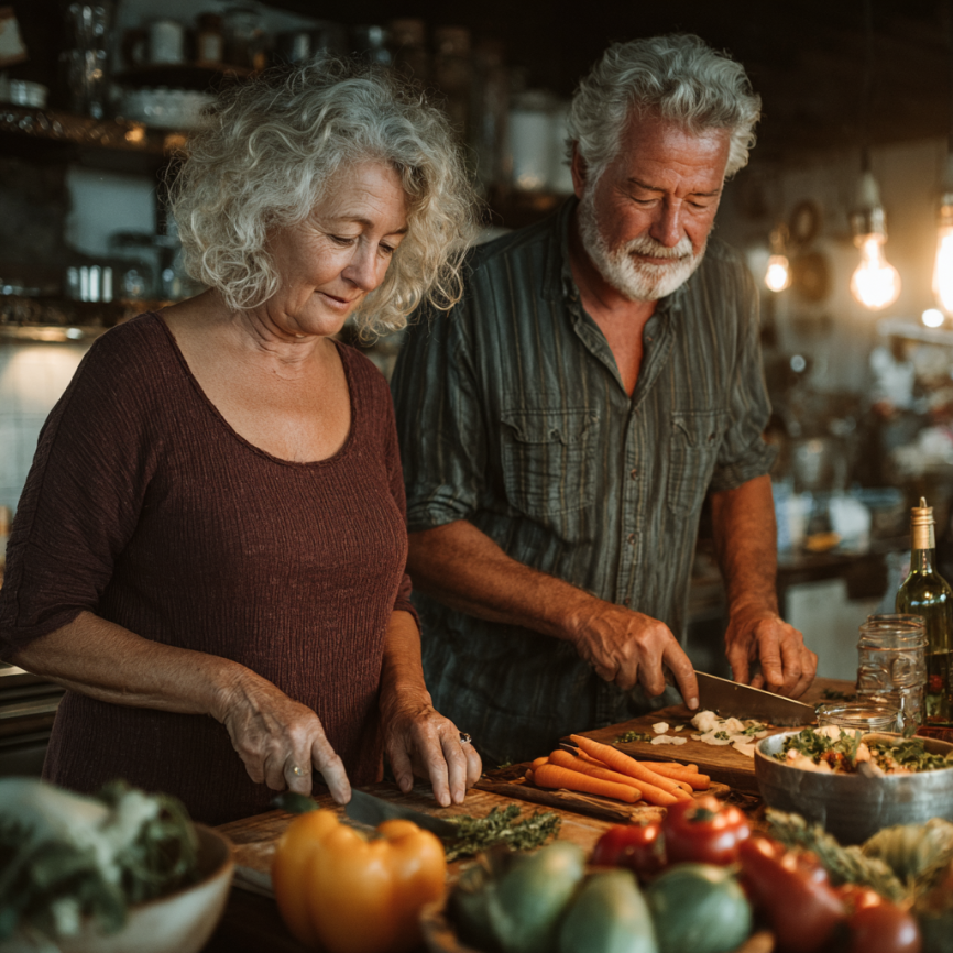 Здравословни ястия подредени на маса